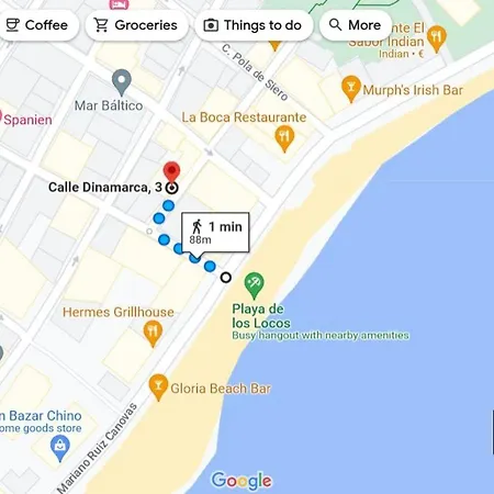 Calle Dinamarca 3 , Beautiful One Bedroom Appartment, Recently Renovated, 1 Min From Locos