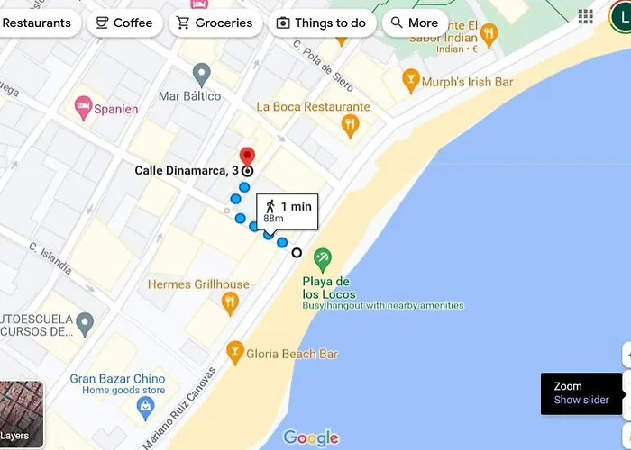 Calle Dinamarca 3 , Beautiful One Bedroom Appartment, Recently Renovated, 1 Min From Locos